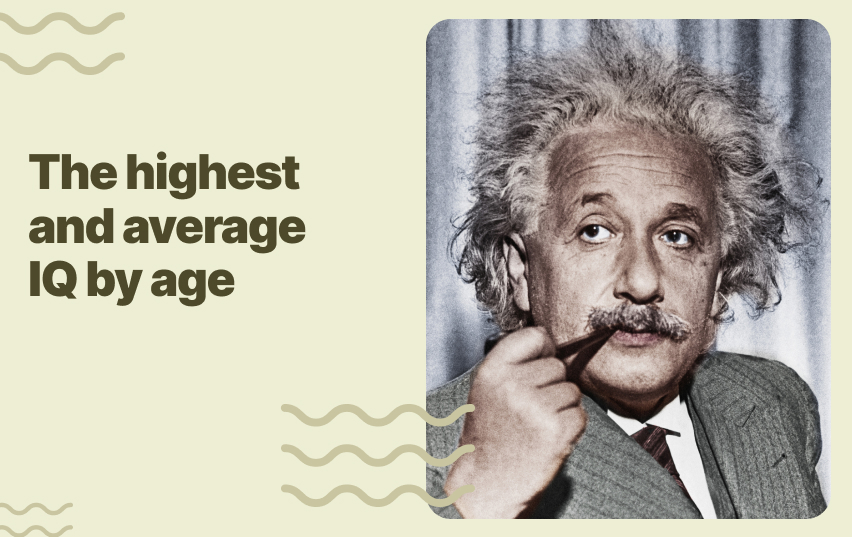 The highest and average IQ by age